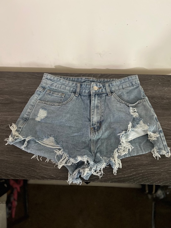 SHEIN Pants - SHEIN Distressed High Waist Shorts